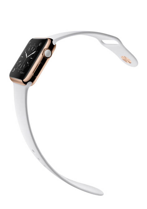 Apple Watch Oro Rosa cinturino bianco